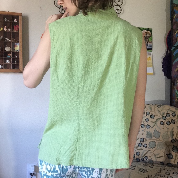 SOLD Putumayo Cotton Vacation Blouse Vest Shell - Picture 6 of 6